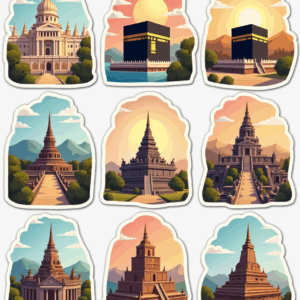 Temples & Holy Sites - Sticker Sheet v21